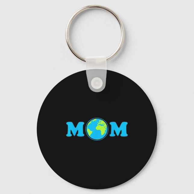 Mum earth day aprill 22 save the planet climate key ring (Front)