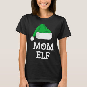 Mum Elf Christmas Matching Family Pj Pajama Xmas T-Shirt