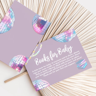 Mum era baby shower Book request Card