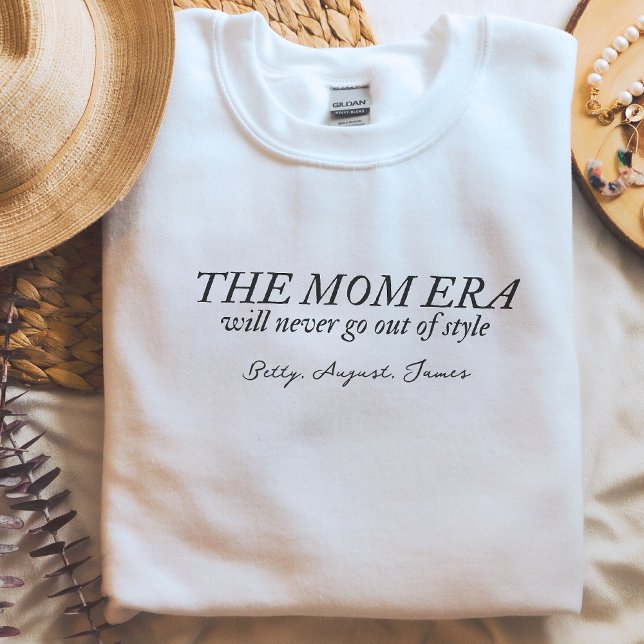 Mum Era Sweater Custom Name Gift for Mum (Mom Era Sweater Custom Name Gift for Mom Personalized with Kids Names for Mother's Day)