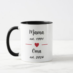 Mum est. 1991 Granny est. 2024 Mug