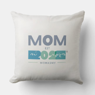 Mum Est. 2025: Minimalist New Mummy Keepsake Cushion