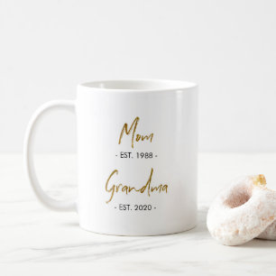 Mum Est. to Grandma Est. Coffee Mug
