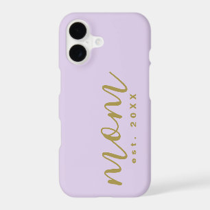 Mum Est. Year Keepsake Lavender Gold Minimal Chic