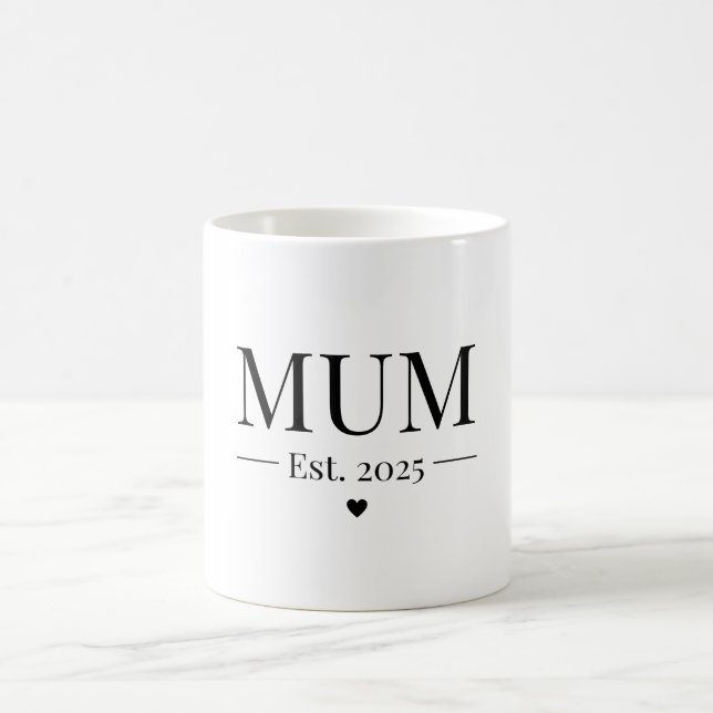 Mum Established 2025 Coffee Mug (Center)
