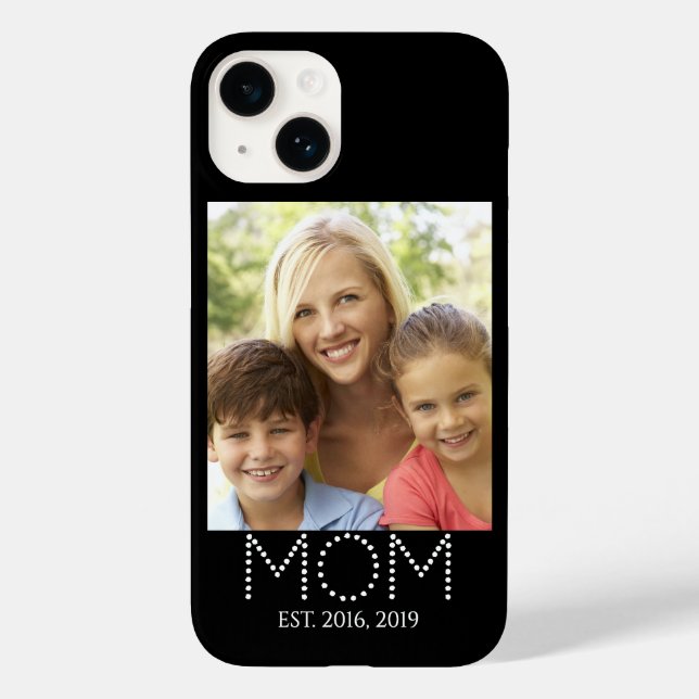 Mum Established  Black Photo  Case-Mate iPhone Case (Back)