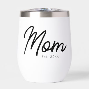 Mum Established Black Script Minimal Elegant