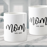 Mum Established Black Script Mother's