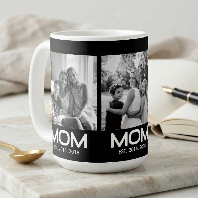 Mum Established Bold Black 3 Photo  Coffee Mug (Creator Uploaded)