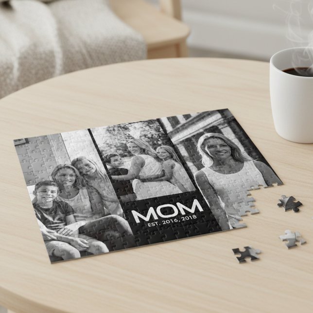 Mum Established Bold Black 3 Photo  Jigsaw Puzzle (Creator Uploaded)