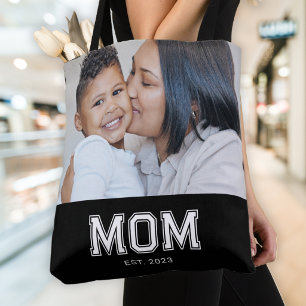 Mum Established Bold Black Photo Tote Bag