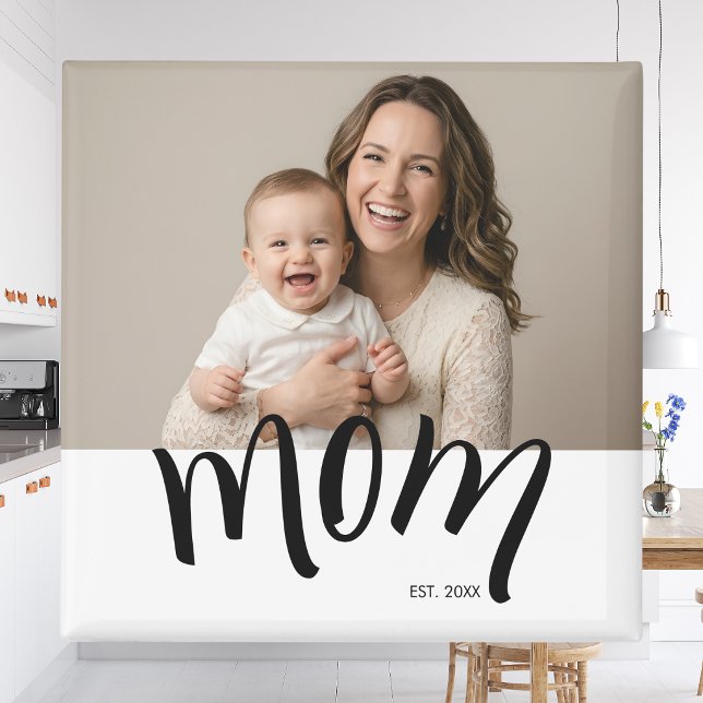 Mum Established Caps Black Custom Year New Mama Magnet (Creator Uploaded)