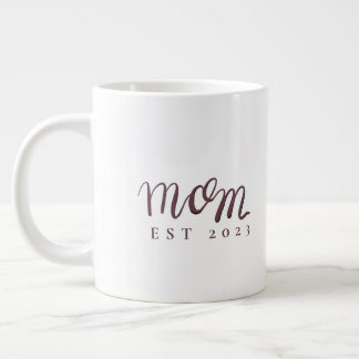 Mum Established Custom Name New Mum Gift Large Coffee Mug
