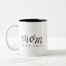 Mum Established Custom Name New Mum Gift Two-Tone