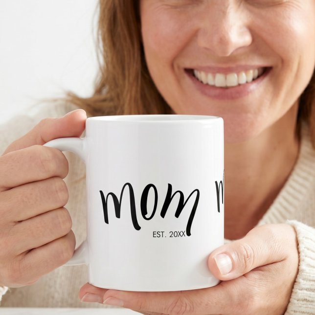 Mum Established Cute Stylish Custom Year  Coffee Mug (Creator Uploaded)