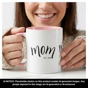 Mum Established Cute Stylish Custom Year Mug
