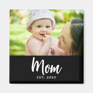 Mum Established Date Photo Gift Magnet