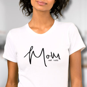 Mum Established Date Script T-Shirt