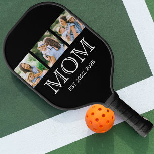 Mum Established Elegant 3 Photo Black Pickleball Paddle