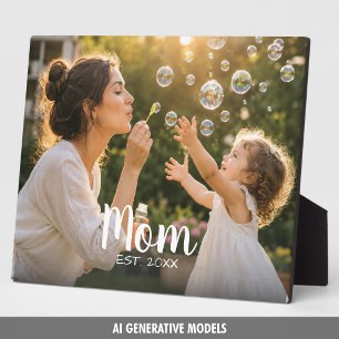 Mum Established Family Photo Gift Plaque