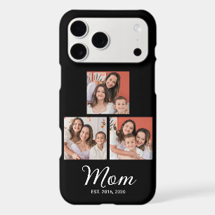 Mum Established Modern Script Black 3 Photo Case-M