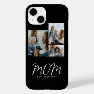 Mum Established Modern Script Black 3 Photo Case-Mate iPhone 14 Case