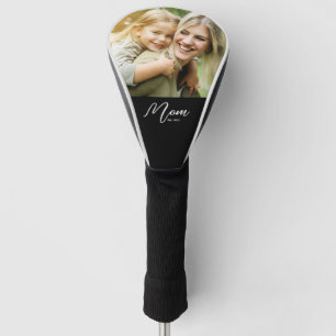 Mum Established Modern Script Photo Golf Head Cover