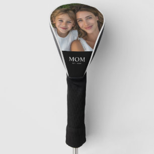 Mum Established Modern Script Photo Golf Head Cover