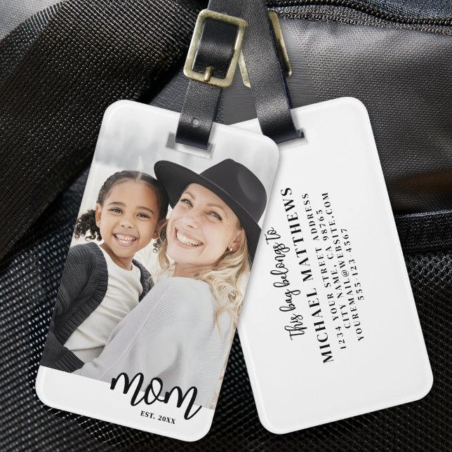 Mum Established Mother's Day Gift Luggage Tag (Mom Established Mother's Day Gift Luggage Tag )