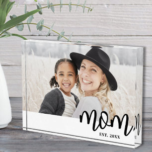 Mum Established Mother's Day Gift Photo Block