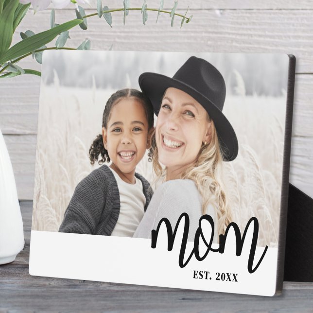 Mum Established Mother's Day Gift Plaque (Mom Established Mother's Day Gift plaque)