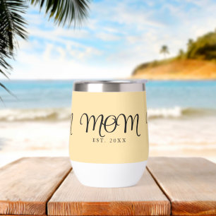 Mum Established New Mum Gift Black Script