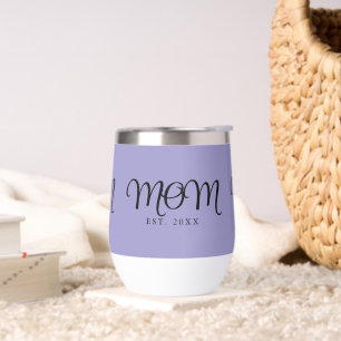 Mum Established New Mum Gift Black Script