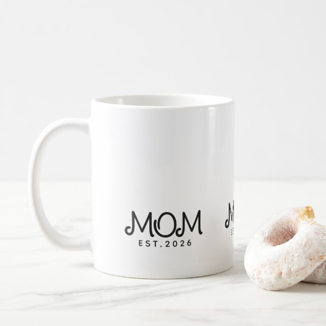 Mum Established New Mum Gift Coffee Mug (With Donut)