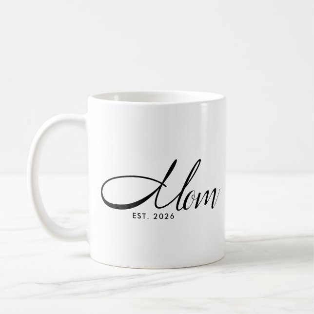 Mum Established New Mum Gift  Coffee Mug (Left)