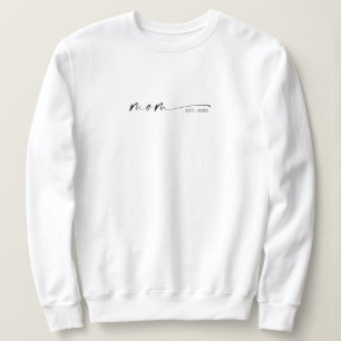 Mum Established New Mum Gift Sweatshirt