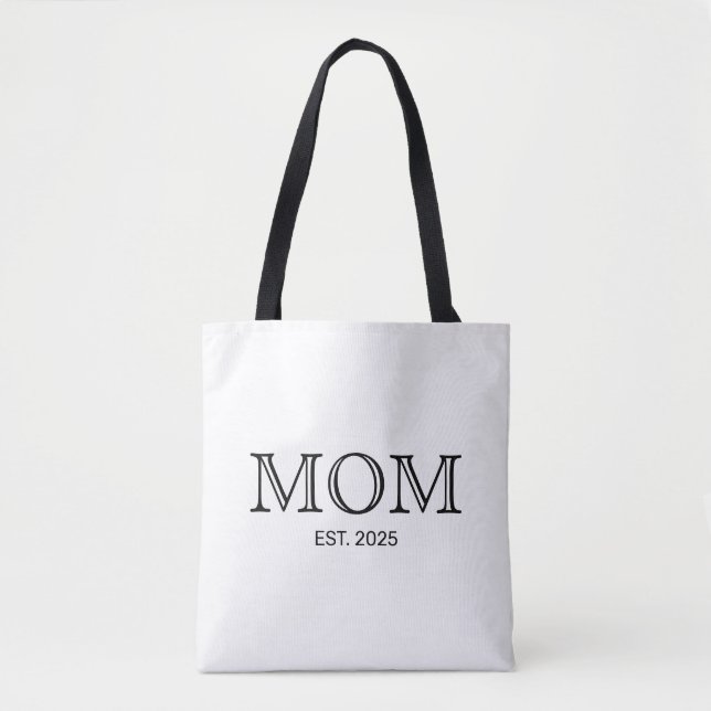 Mum Established New Mum Gift Tote Bag (Front)