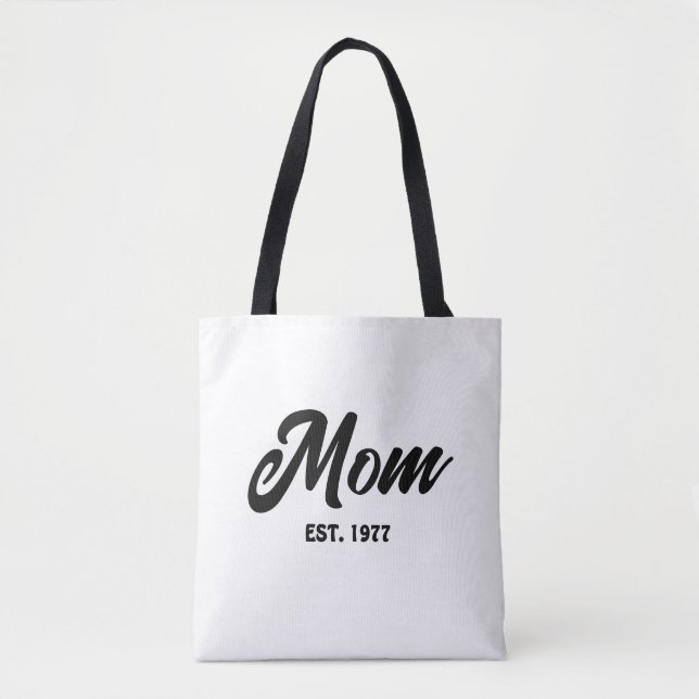 Mum Established New Mum Gift Tote Bag (Front)