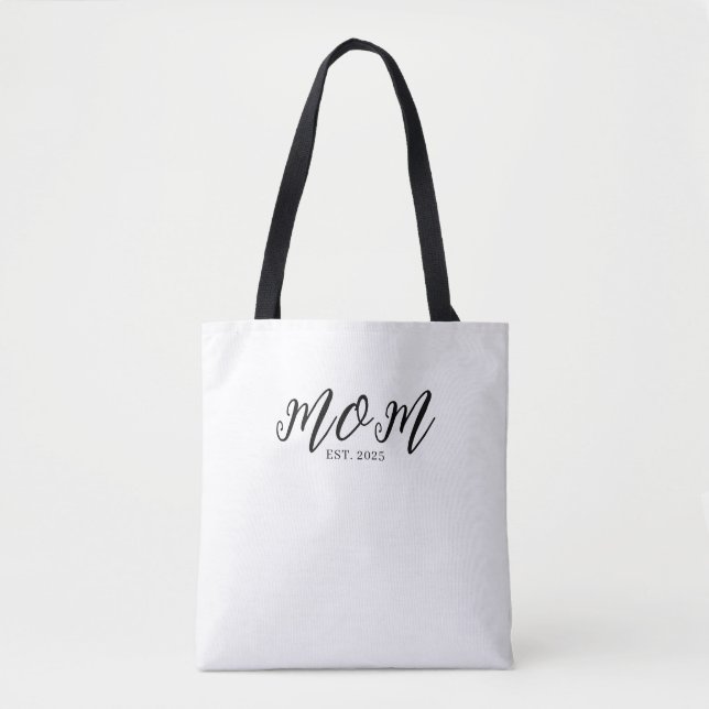 Mum Established New Mum Gift Tote Bag (Front)