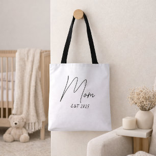 Mum Established New Mum Gift Tote Bag