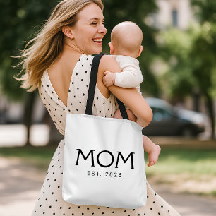 Mum Established New Mum Gift Tote Bag
