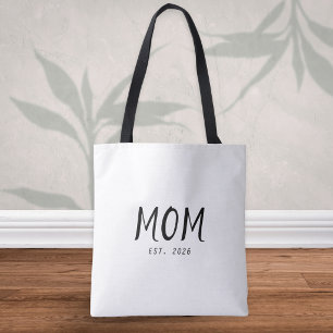 Mum Established New Mum Gift Tote Bag