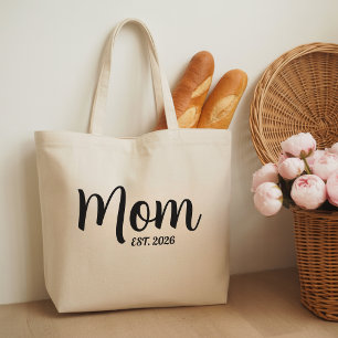 Mum Established New Mum Gift Tote Bag