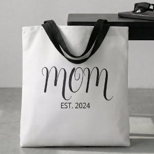 Mum Established New Mum Gift Tote Bag