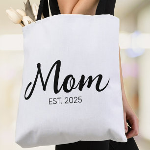 Mum Established New Mum Gift Tote Bag