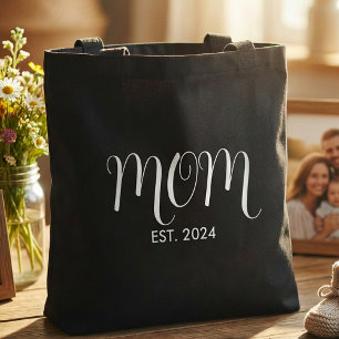 Mum Established New Mum Gift Tote Bag