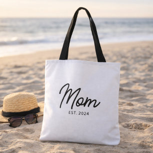 Mum Established New Mum Gift Tote Bag