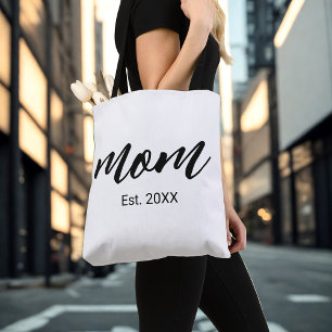 Mum Established New Mum Gift Tote Bag