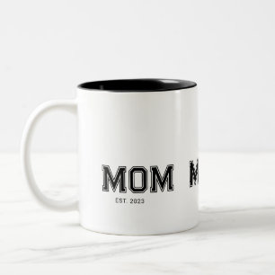 Mum Established New Mum Gift Two-Tone Coffee Mug
