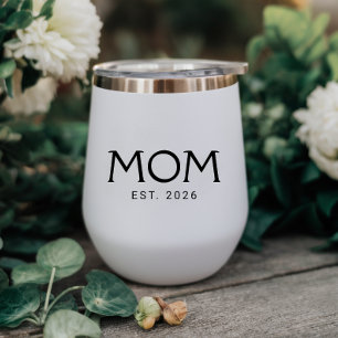 Mum Established New Mum Gift White Black